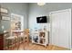 Kitchen nook with breakfast bar, a small table with chairs, and built in shelving at 344 Slow Mill Dr, Goose Creek, SC 29445