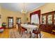 Formal dining room with hardwood floors and antique furniture at 3687 Hilton Dr, Johns Island, SC 29455