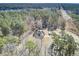 Aerial view of house, barn, and land at 369 Groomsville Rd, Moncks Corner, SC 29461