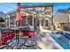 Outdoor oasis with pool, patio, and screened porch at 5099 Ballantine Dr, Summerville, SC 29485