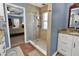 Main bathroom with a large shower and granite vanity at 5099 Ballantine Dr, Summerville, SC 29485