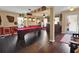 Spacious game room with pool table and access to exterior at 5099 Ballantine Dr, Summerville, SC 29485