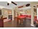Game room featuring a pool table and rich wood floors at 5099 Ballantine Dr, Summerville, SC 29485