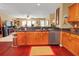 Kitchen island with granite countertops and stainless steel appliances at 5099 Ballantine Dr, Summerville, SC 29485