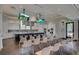 Modern community kitchen with stainless steel appliances and an island at 559 Tidewater Chase Ln, Summerville, SC 29486