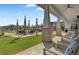 Relaxing community patio with comfortable seating and a view of the lawn at 559 Tidewater Chase Ln, Summerville, SC 29486