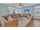 Comfortable living room with a sectional sofa and wood flooring at 559 Tidewater Chase Ln, Summerville, SC 29486