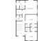 Upstairs floorplan showing primary bedroom with ensuite and two additional bedrooms at 7228 Mossy Creek Ln, Hanahan, SC 29410