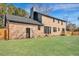 Large backyard with brick house and deck at 1 Hunters Forest Dr, Charleston, SC 29414