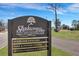 Shadowmoss Golf & Country Club sign with directions to amenities at 1 Hunters Forest Dr, Charleston, SC 29414