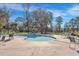 Community kidney-shaped pool with surrounding patio at 1 Hunters Forest Dr, Charleston, SC 29414