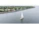 Aerial view of sailboat on the water at 100 Murray Blvd, Charleston, SC 29401