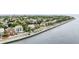 Aerial view of waterfront homes and neighborhood at 100 Murray Blvd, Charleston, SC 29401