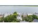 Aerial view of home nestled in a tree-lined neighborhood at 100 Murray Blvd, Charleston, SC 29401