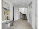 Bright entryway with marble accents and modern staircase at 100 Murray Blvd, Charleston, SC 29401
