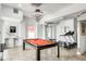 Basement game room with pool table and home gym at 100 Murray Blvd, Charleston, SC 29401