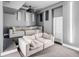 Finished basement home theater with tiered seating at 100 Murray Blvd, Charleston, SC 29401