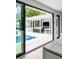 View of backyard pool and outdoor kitchen at 100 Murray Blvd, Charleston, SC 29401