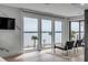 Sitting area with water views and modern chairs at 100 Murray Blvd, Charleston, SC 29401