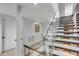 Contemporary glass and metal staircase at 100 Murray Blvd, Charleston, SC 29401