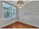 Dining room with hardwood floors and a chandelier at 1034 Rosewood Ln, Mount Pleasant, SC 29464