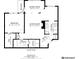 794 sq ft floor plan featuring a bedroom, bathroom, kitchen, and living room at 1034 Rosewood Ln, Mount Pleasant, SC 29464