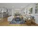 Open concept living space with modern decor and hardwood floors at 1134 Mim Ave, Charleston, SC 29407