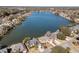 Aerial view of waterfront homes and community at 1449 Waterside Ct, Mount Pleasant, SC 29464