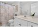 Simple bathroom with a shower/tub combo and neutral decor at 1449 Waterside Ct, Mount Pleasant, SC 29464