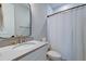 Clean bathroom with white vanity, updated fixtures, and shower at 1525 Kepley Dr, Mount Pleasant, SC 29464