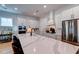 Modern kitchen with white cabinets, quartz countertops, and stainless steel appliances at 1525 Kepley Dr, Mount Pleasant, SC 29464