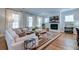 Spacious living room with fireplace and sectional sofa at 1525 Kepley Dr, Mount Pleasant, SC 29464