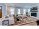 Bright living room with hardwood floors and large windows at 1525 Kepley Dr, Mount Pleasant, SC 29464