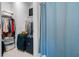Closet with clothing, suitcases and a shower at 2020 Parish House Cir, Johns Island, SC 29455