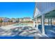 Community pool with a covered pavilion and seating area at 2020 Parish House Cir, Johns Island, SC 29455