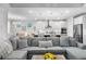 Open living room with kitchen views and comfortable sectional sofa at 2020 Parish House Cir, Johns Island, SC 29455