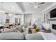 Open living room with kitchen views and comfortable sectional sofa at 2020 Parish House Cir, Johns Island, SC 29455