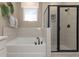 Spa-like bathroom featuring a soaking tub and a walk-in shower at 218 Yorkshire Dr # 2, Moncks Corner, SC 29461