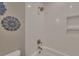 Clean bathroom with white tile shower and tub at 2216 S Dallerton Cir, Charleston, SC 29414