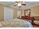 Bedroom with hardwood floors, a double bed, and built in dresser at 2216 S Dallerton Cir, Charleston, SC 29414