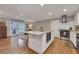 Open concept kitchen with granite island and built-in microwave at 2216 S Dallerton Cir, Charleston, SC 29414