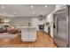 Updated kitchen with granite island and stainless steel appliances at 2216 S Dallerton Cir, Charleston, SC 29414