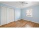 Light and airy bedroom with hardwood floors and double closet at 2383 Erskine Ct, Charleston, SC 29414