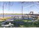 Relaxing waterfront picnic area with multiple tables and benches at 2383 Erskine Ct, Charleston, SC 29414