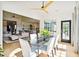 Bright dining room, open to kitchen and living room, with hardwood floors at 2737 Sarazen Dr, Mount Pleasant, SC 29466