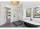 Luxurious bathroom with soaking tub, walk-in shower, and modern fixtures at 3917 Delinger Dr, Mount Pleasant, SC 29466