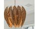 Close-up of a unique, woven light fixture at 3917 Delinger Dr, Mount Pleasant, SC 29466