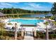 Resort-style pool with lake views and relaxing cabanas at 3917 Delinger Dr, Mount Pleasant, SC 29466