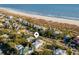Beachfront property location shown in aerial view at 4001 Palm Blvd, Isle of Palms, SC 29451