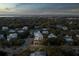 Elevated view of house and surrounding neighborhood at 4001 Palm Blvd, Isle of Palms, SC 29451